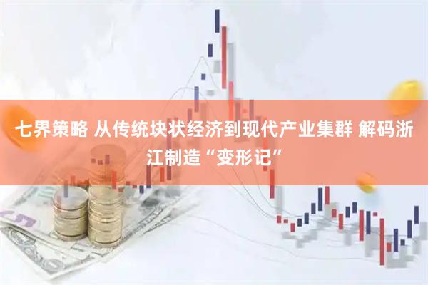 七界策略 从传统块状经济到现代产业集群 解码浙江制造“变形记”
