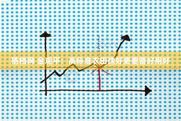 搭档网 金观平：高标准农田建好更要管好用好